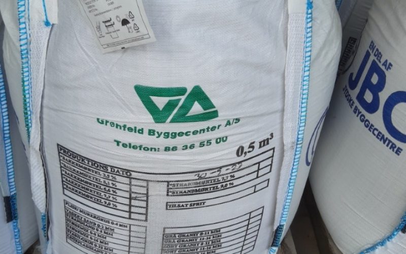 Bakkem&oslash;rtel i big bags n&aelig;r Gren&aring;